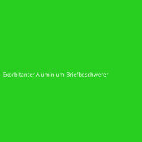 Exorbitanter Aluminium-Briefbeschwerer
