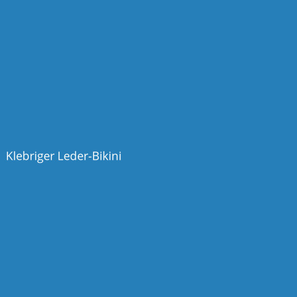 Klebriger Leder-Bikini
