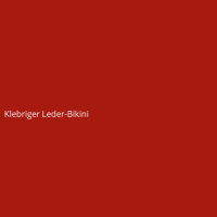 Klebriger Leder-Bikini