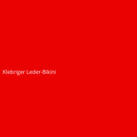 Klebriger Leder-Bikini