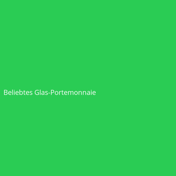 Beliebtes Glas-Portemonnaie