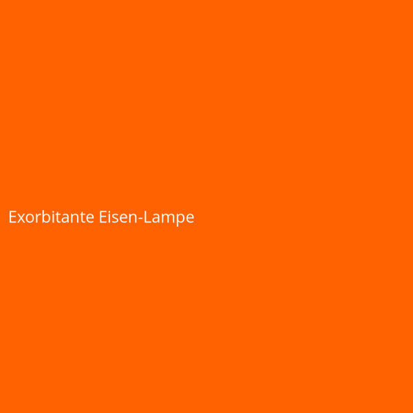 Exorbitante Eisen-Lampe