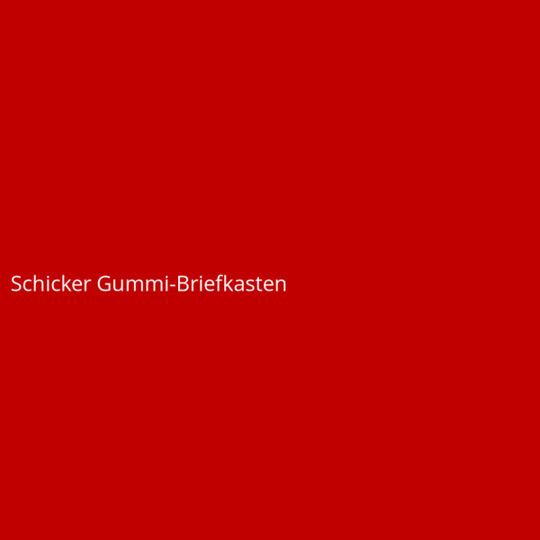 Schicker Gummi-Briefkasten