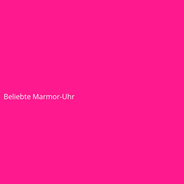 Beliebte Marmor-Uhr